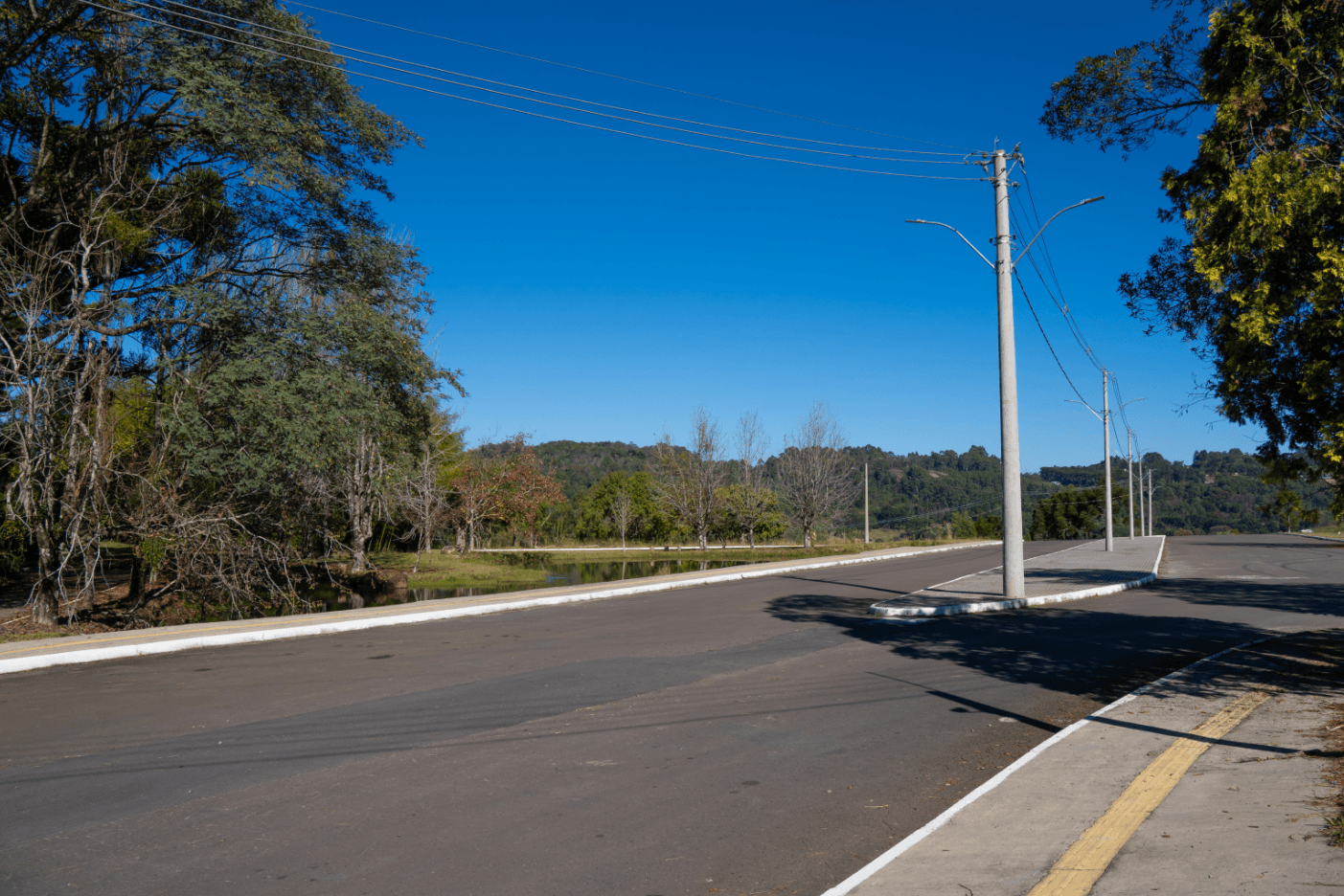 Imagem real do empreendimento Life & Health — sistema viário interno e infraestrutura existente em Gramado/RS